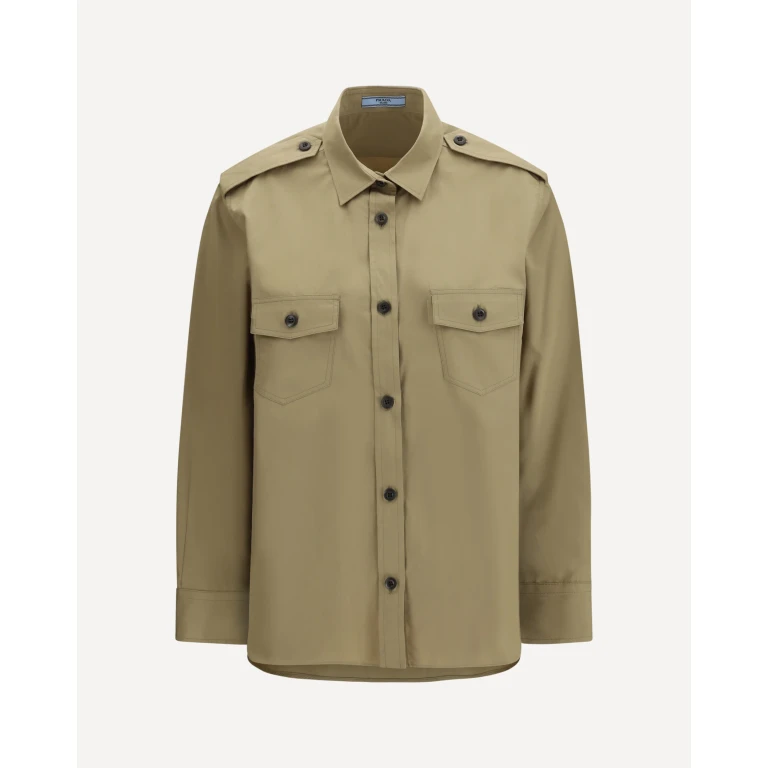 PRADA Cotton Poplin Shirt Female 42