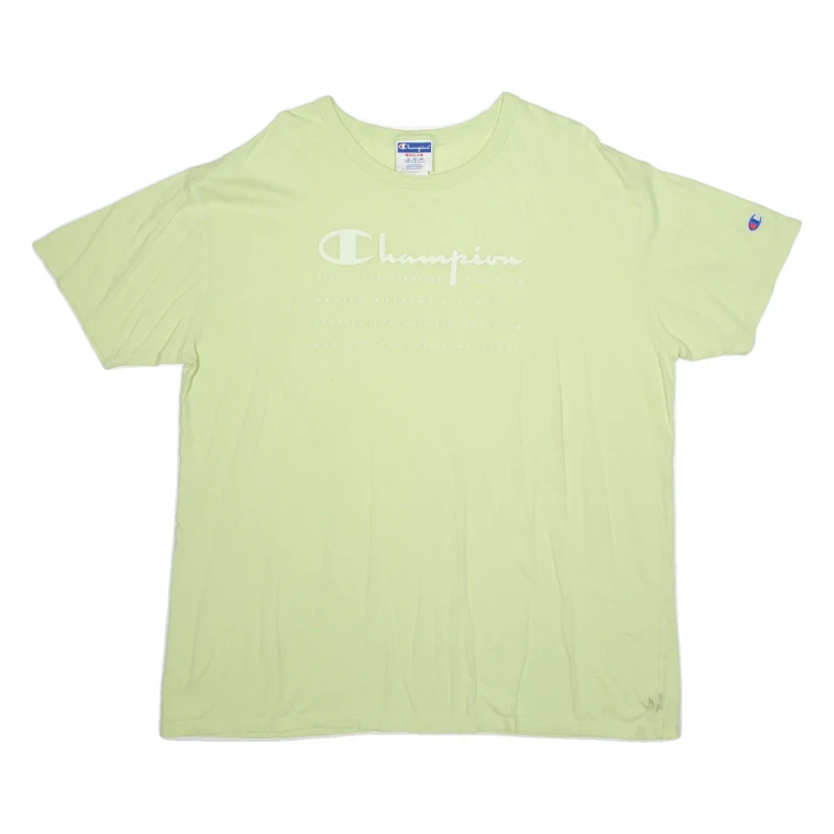 CHAMPION Mens T-Shirt Green M