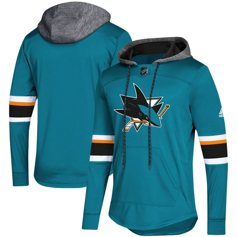 Men's NHL San Jose Sharks Platinum Jersey Hoodie Sweaters
