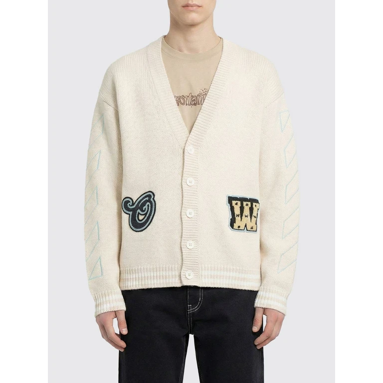 OFF-WHITE Sweater Men color Yellow Cream (44MHB019S26K0011010)