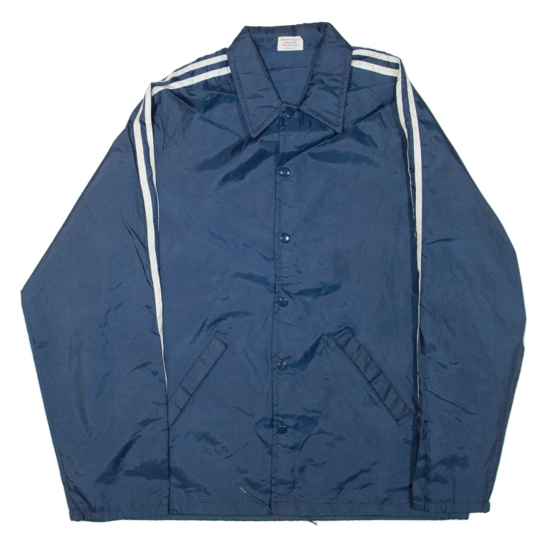 BIRDIE Mens Shell Jacket Blue Nylon USA L