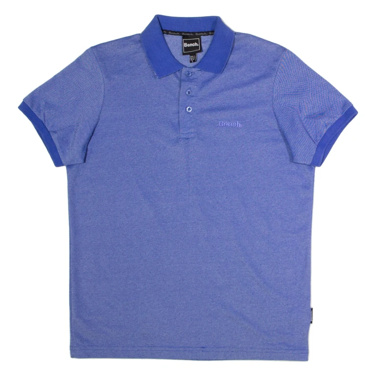 BENCH Mens Polo Shirt Blue S