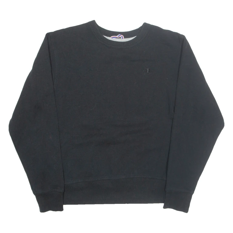 CHAMPION Mens Sweatshirt Black S