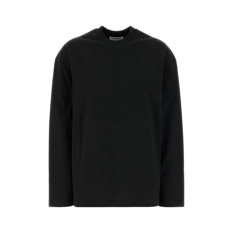Jil Sander Midnight Blue Cotton T-Shirt 402 Exterior - Women