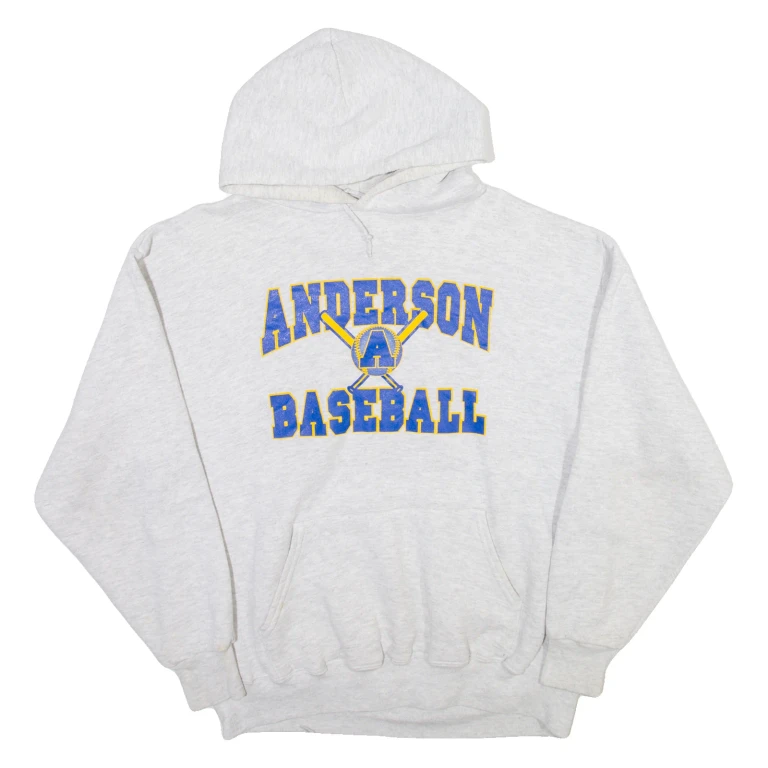 JERZEES Mens Grey Hoodie L