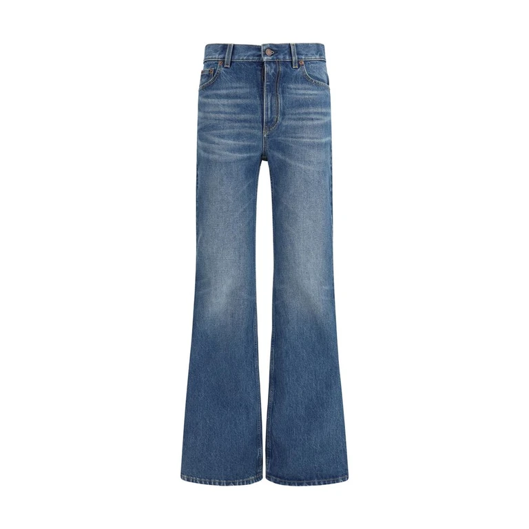 Chloé Blue Cotton Flared Jeans Clothing - Women