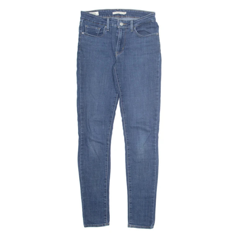 LEVI'S 711 BIG E Womens Jeans Blue Regular Skinny W27 L32