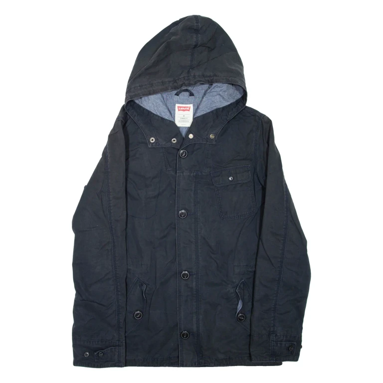 LEVI'S Mens Chore Jacket Blue Hooded M