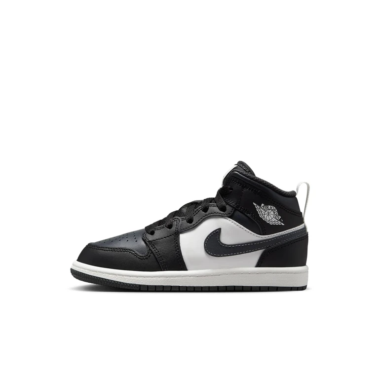 Preschool Retro 1 Mid 'Off Noir Toe' Sneakers