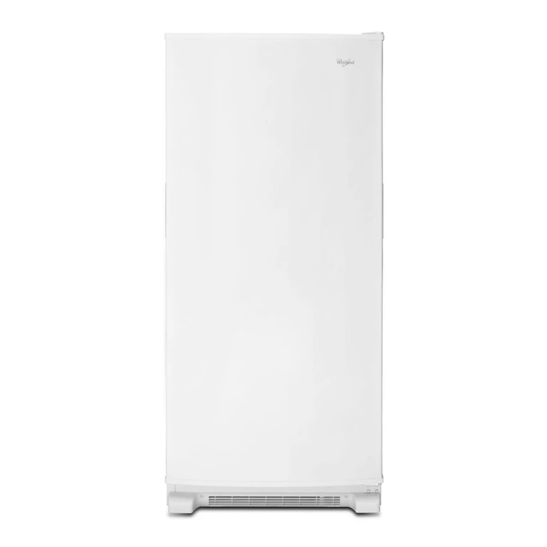 Upright Freezer with LED Lighting in White