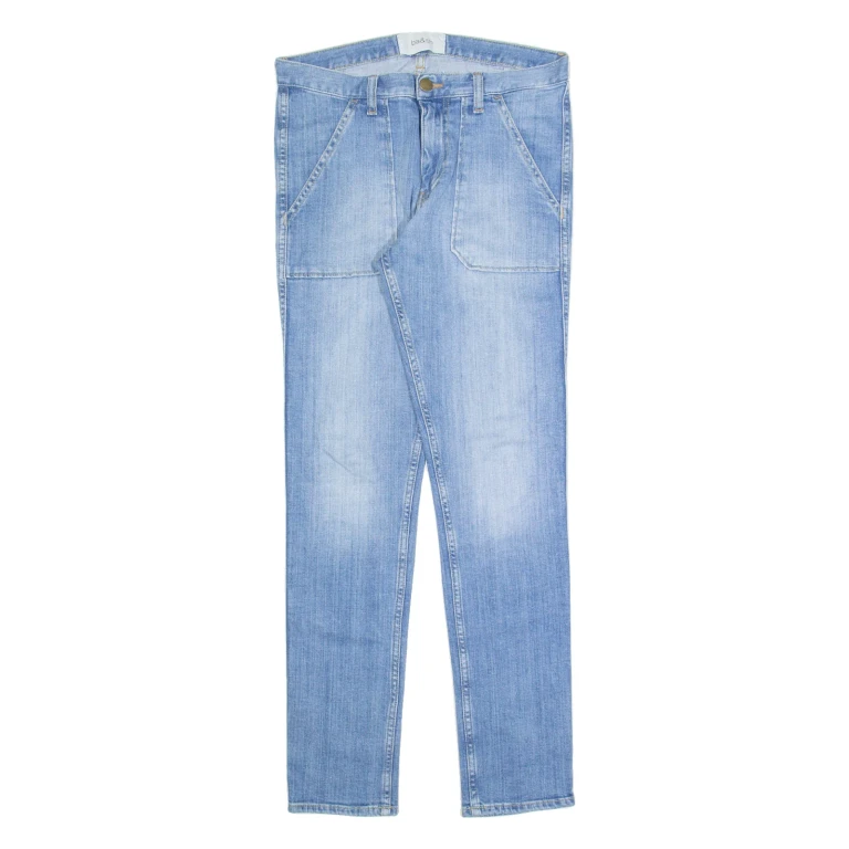 BA&SH Womens Jeans Blue Slim Skinny Stone Wash W28 L28