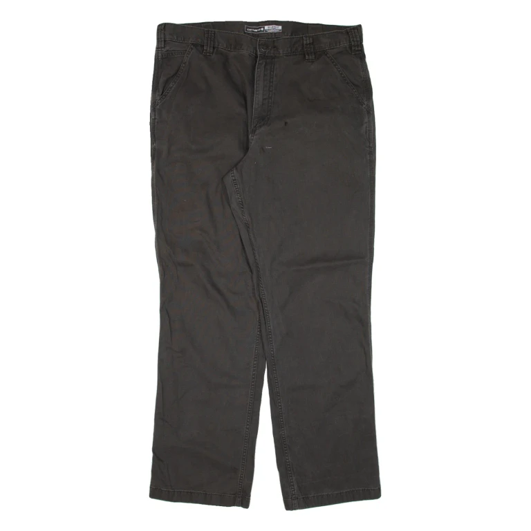 CARHARTT Workwear Mens Trousers Grey Relaxed Straight W38 L31