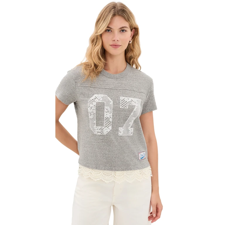 The Footballer Tee Heather Grey M