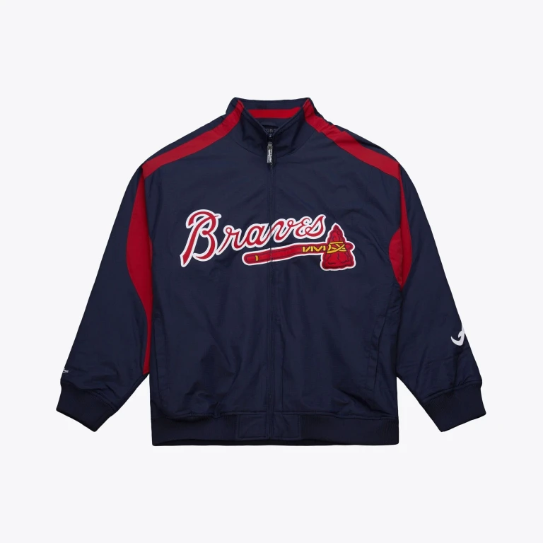 Men's MLB Navy Jacket Braves 2005 Jackets