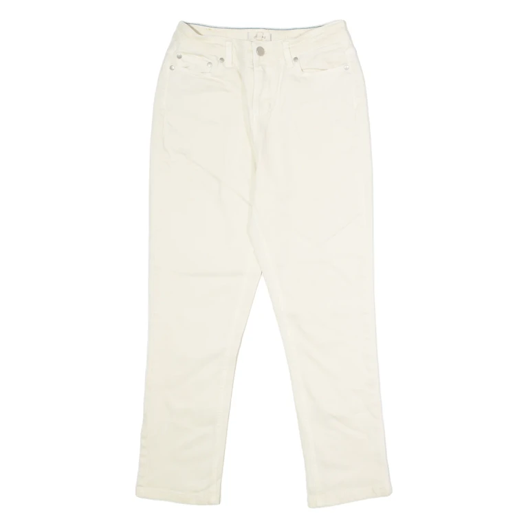JOULES Monroe Crop Womens Jeans Cream Regular Jegging W24 L24