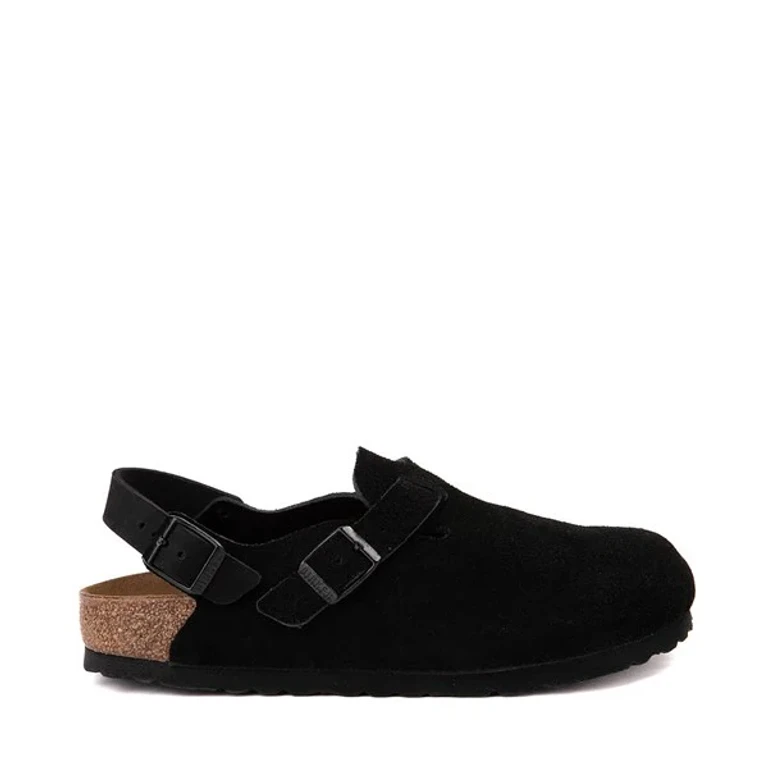 Tokio Ll Suede Leather Clogs Narrow