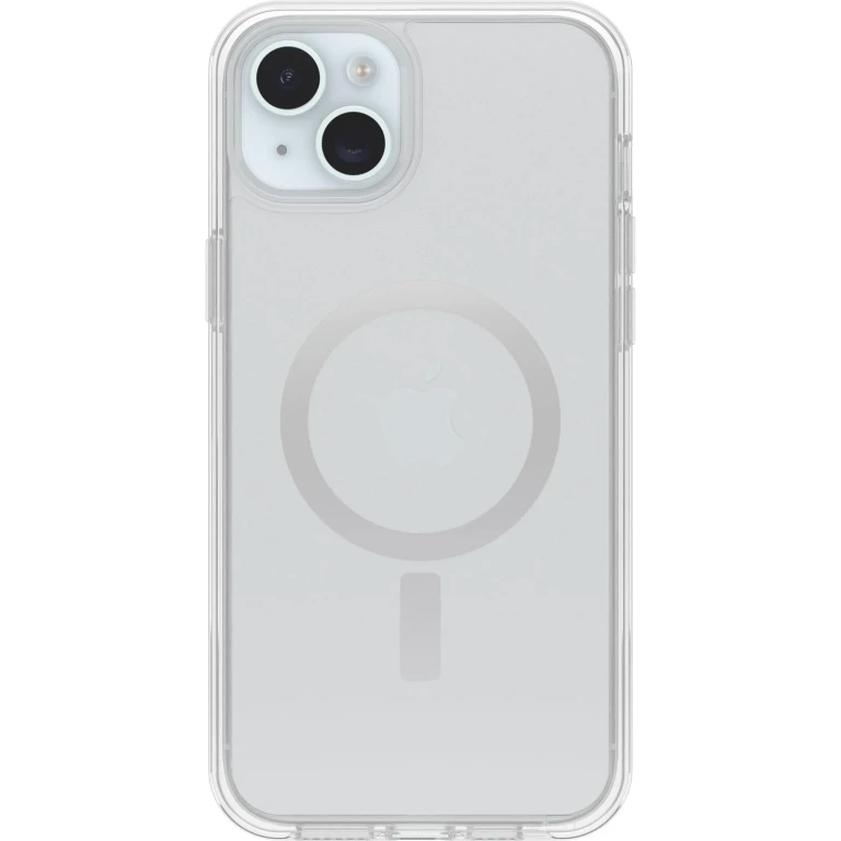 iPhone 15 Plus and iPhone 14 Plus Symmetry Series Clear Case - (Clear) Snaps to MagSafe Ultra-Sleek Raised Edges Protect Camera & Screen
