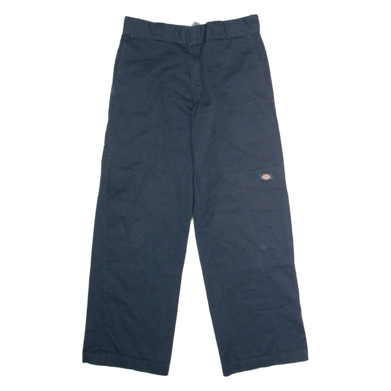 DICKIES Workwear Mens Twill Trousers Blue Loose Straight W30 L30