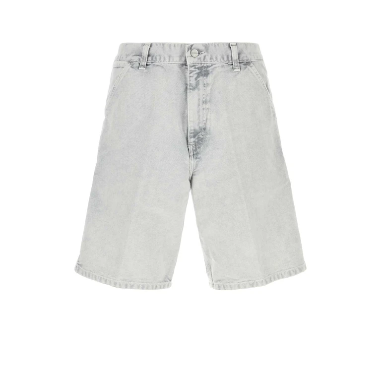 Carhartt Wip Grey Denim Single Knee Short Black - Men