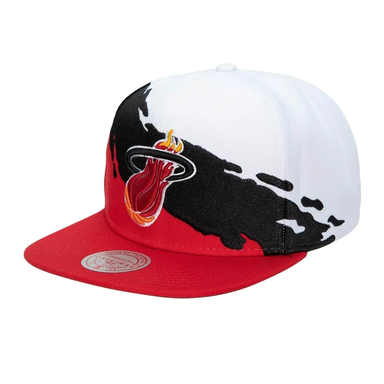 Men's NBA Paintbrush Snapback Hwc Heat Snapback Caps