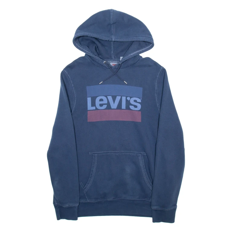 LEVI'S Mens Blue Hoodie S