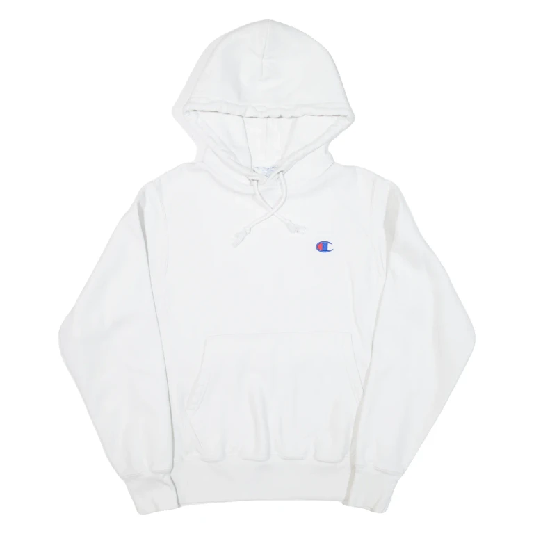 CHAMPION REVERSE WEAVE Mens White Hoodie S