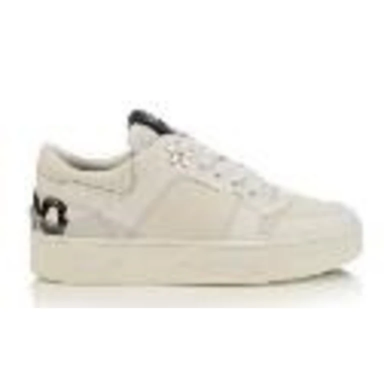 Florent/F Calf Canvas Low-Top Sneakers