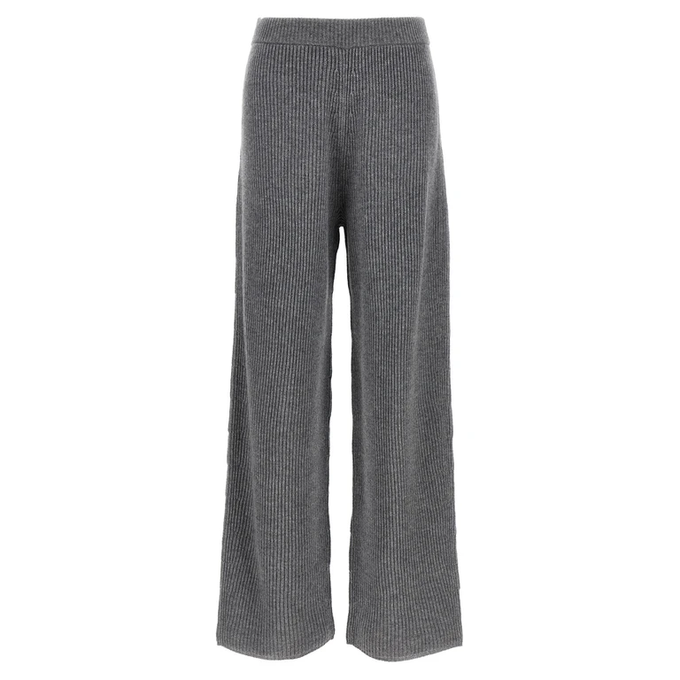 Sportmax Gray Wool Casual Pants - Women