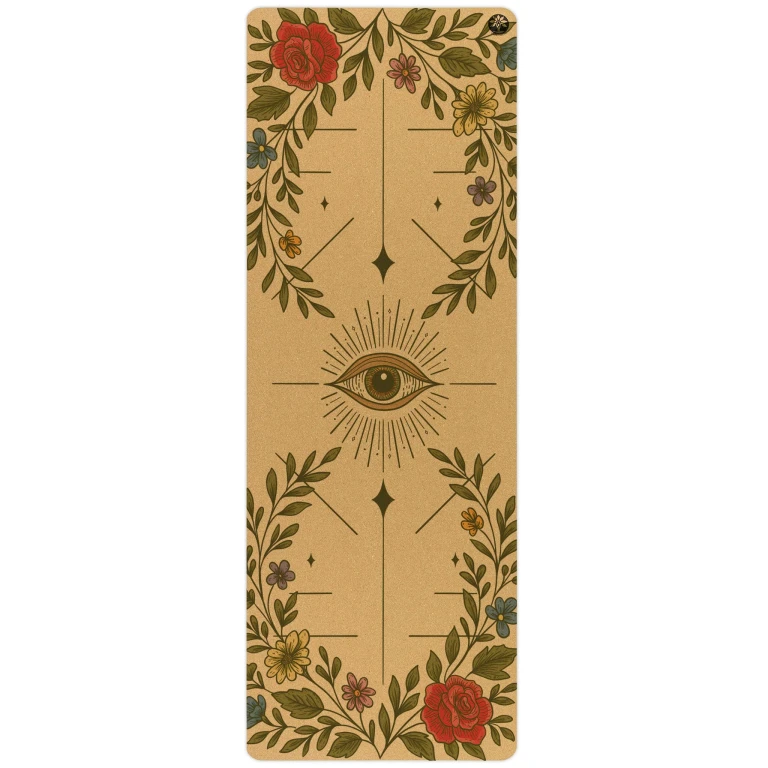 Infinite Bloom Aura Cork Yoga Mat