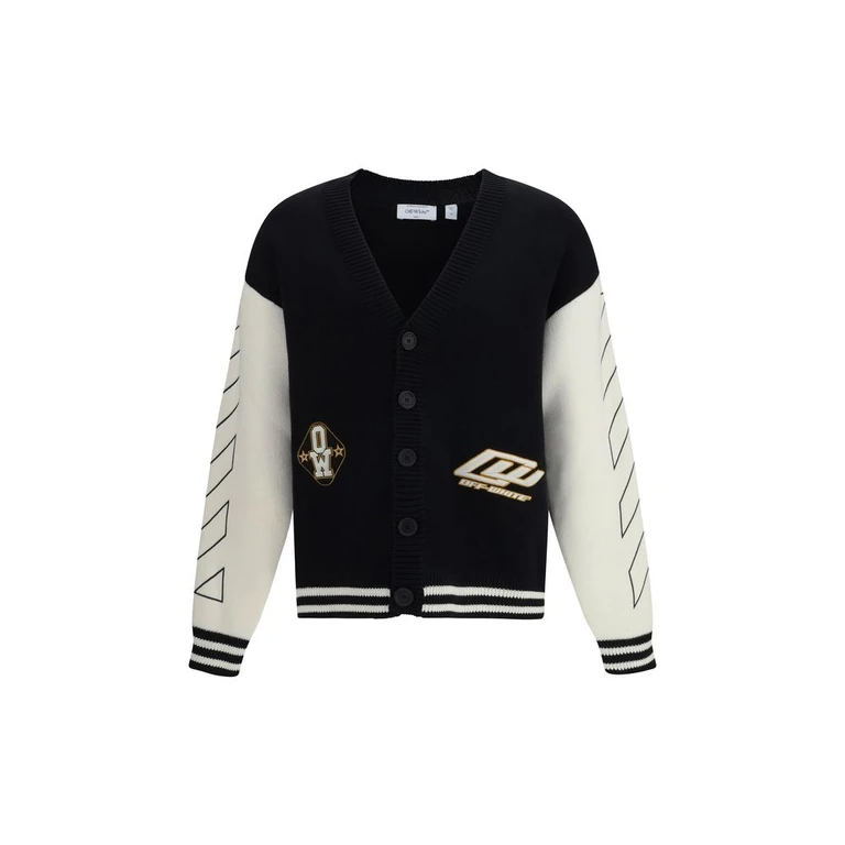Off-White Black Cotton Cardigan Clothing - Men