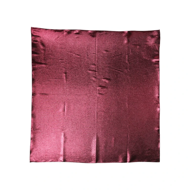 Dolce & Gabbana Metallic Pink Silk Square Foulard Scarf Pl+se - Men