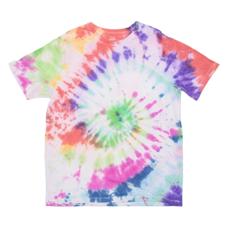 FALLS CREEK Mens Tie Dye T-Shirt Pink L