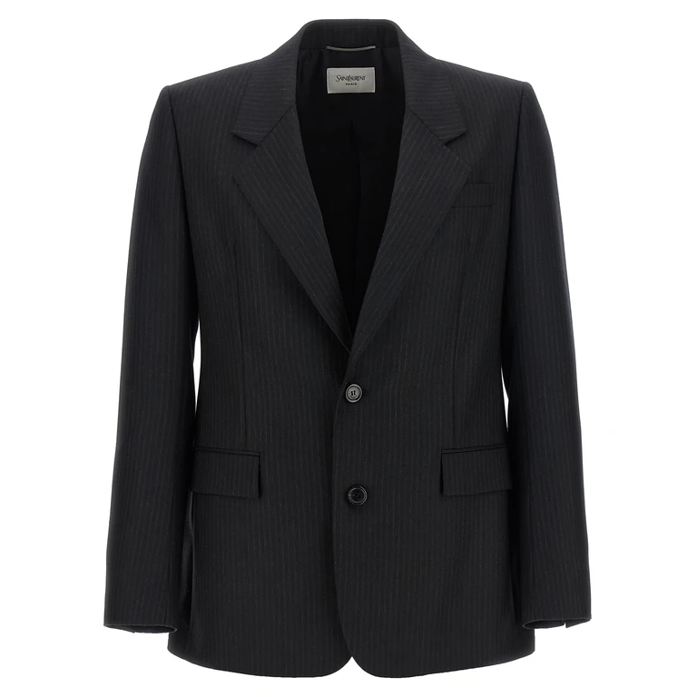 Saint Laurent Black Wool Blazer Clothing - Men