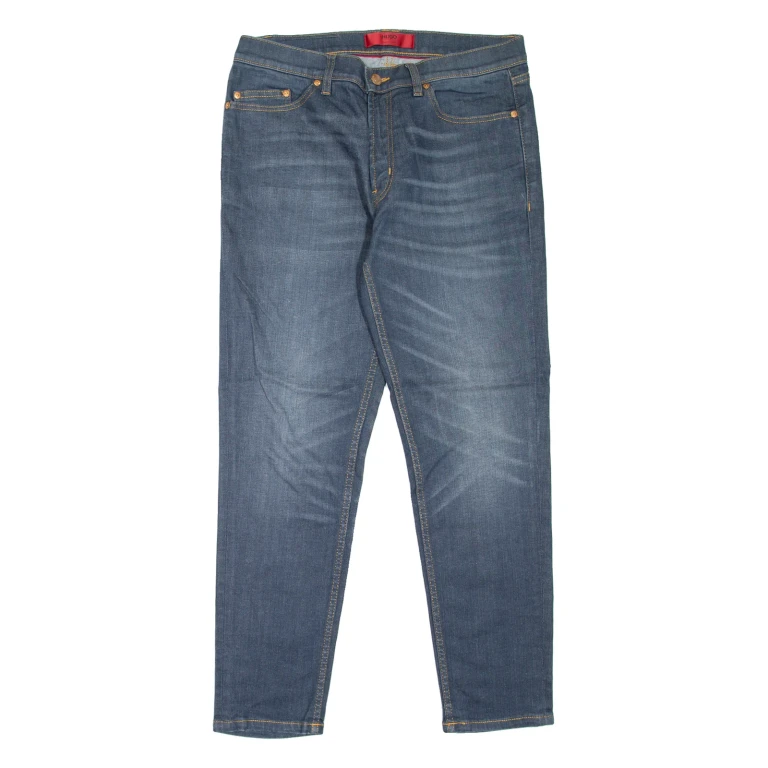 HUGO Mens Jeans Blue Slim Tapered Stone Wash W31 L27