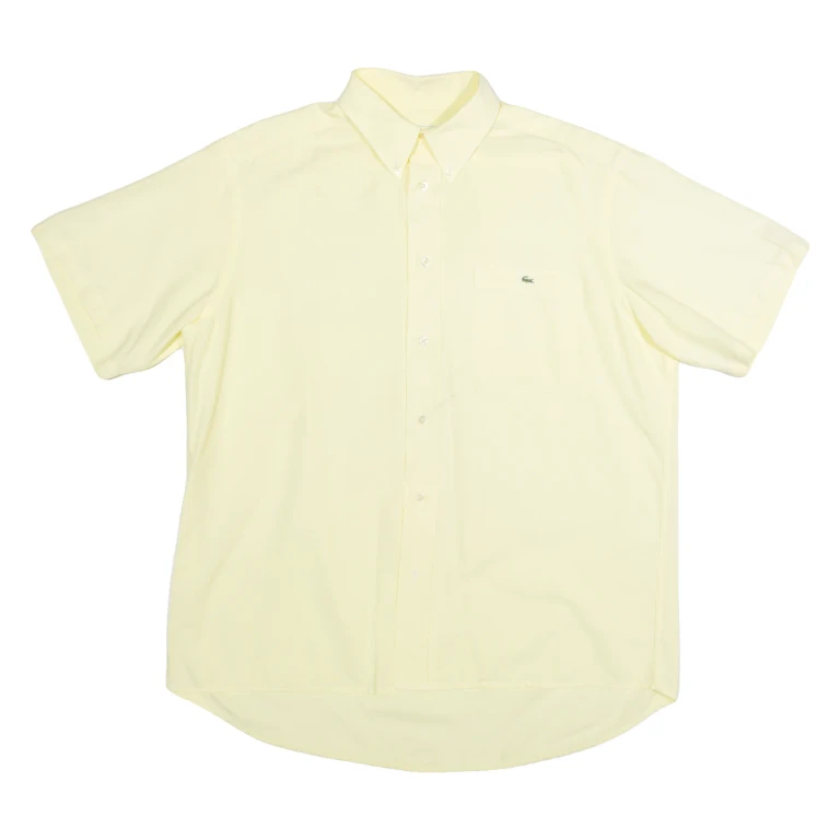 LACOSTE Mens Plain Shirt Yellow L (XX3-161024-11427)