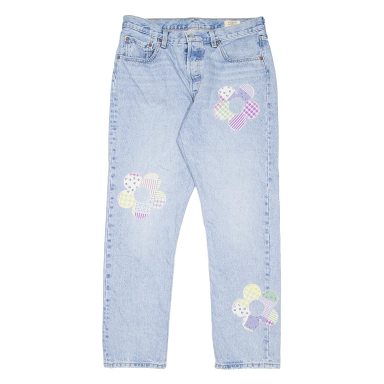 LEVI'S 501 BIG E Jeans 150th Anniversary Edition Womens Blue Straight W32 L30