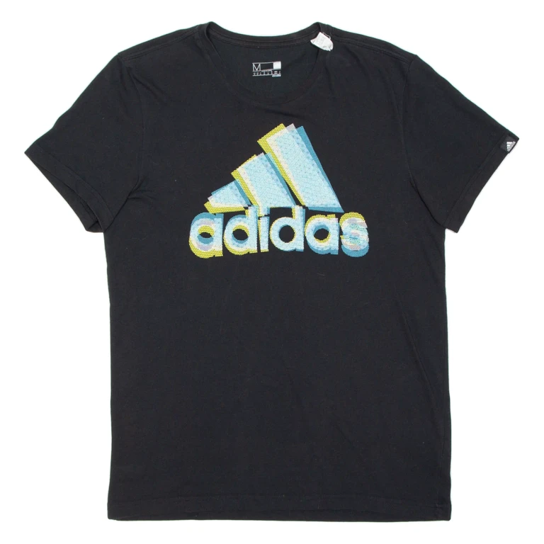 ADIDAS Mens T-Shirt Black M