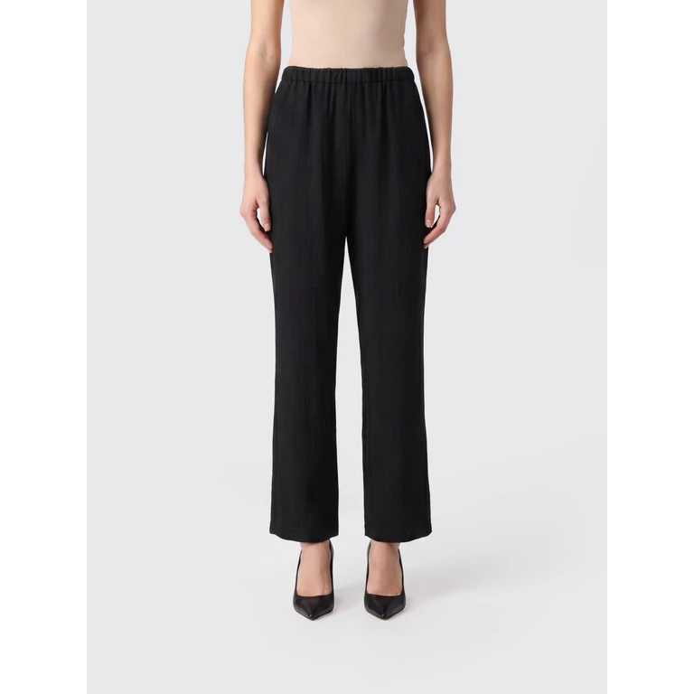 LOULOU DE SAISON Pants Woman color Black (SCOTBLACK)