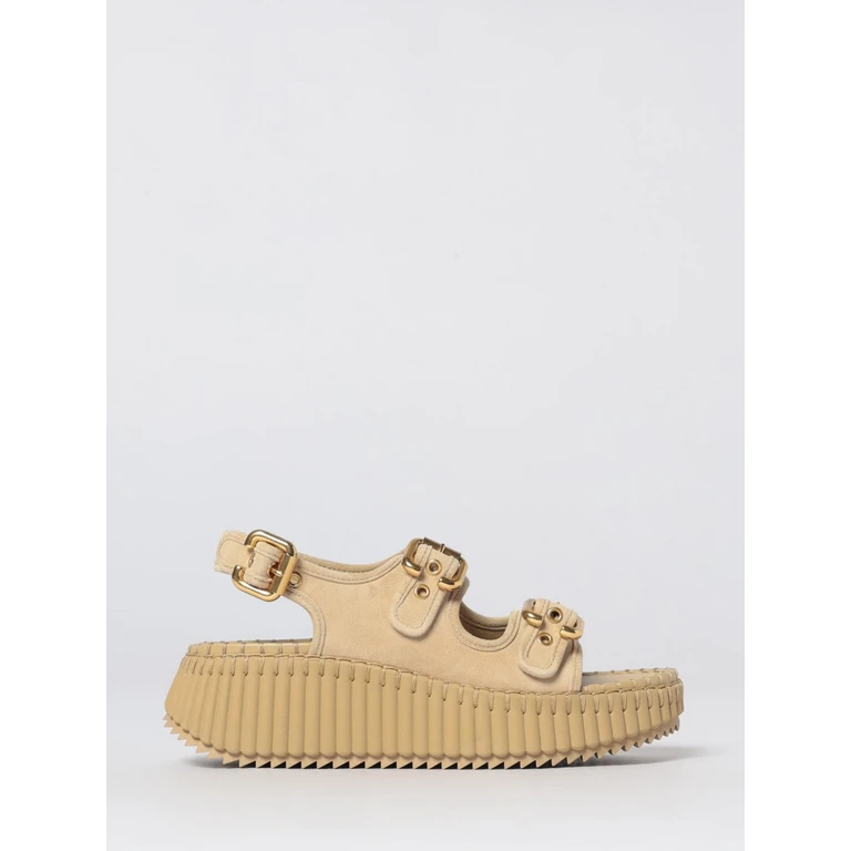CHLOÉ Heeled Sandal Woman color Sand (CH26S17KVI81N)