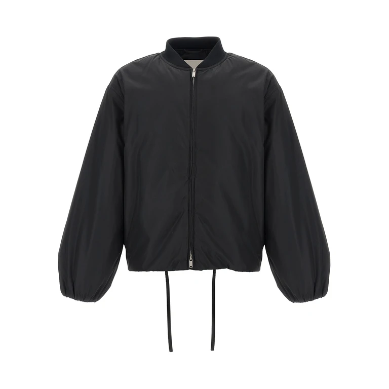Jil Sander Black Polyester Bomber Clothing - Men