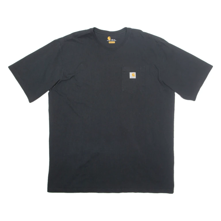 CARHARTT Mens T-Shirt Black 2XL
