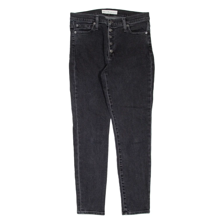 GAP High Rise Womens Jeans Black Slim Skinny W30 L27