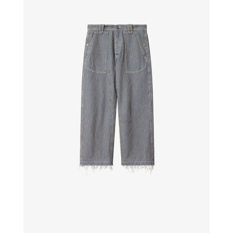 Pantalon Ermina - Femme - Bleu-blanc - Taille34 - Marant Étoile