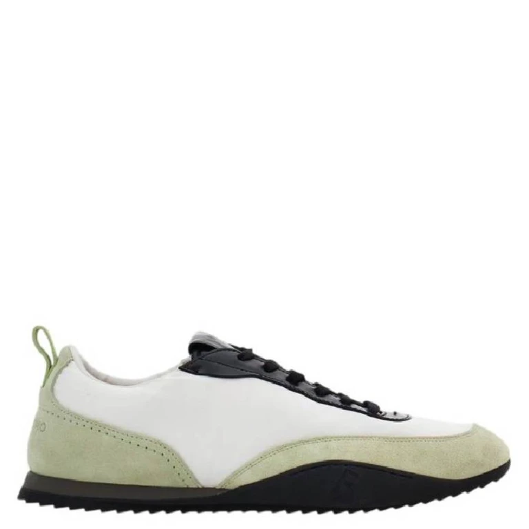 Ferragamo Detroit Patent Leather Trim Sneakers