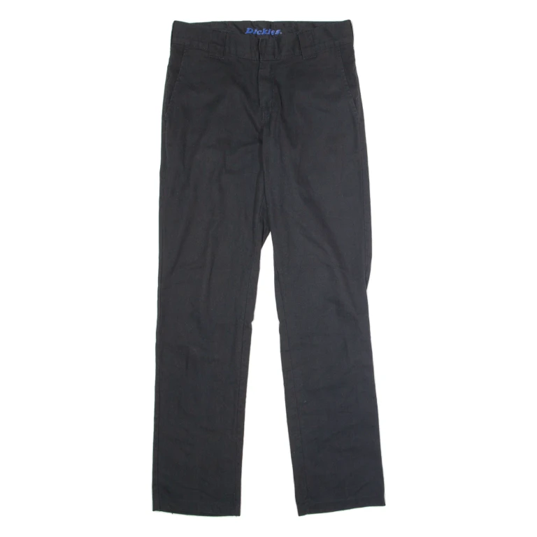 DICKIES Flex Workwear Mens Trousers Black Slim Tapered W32 L33