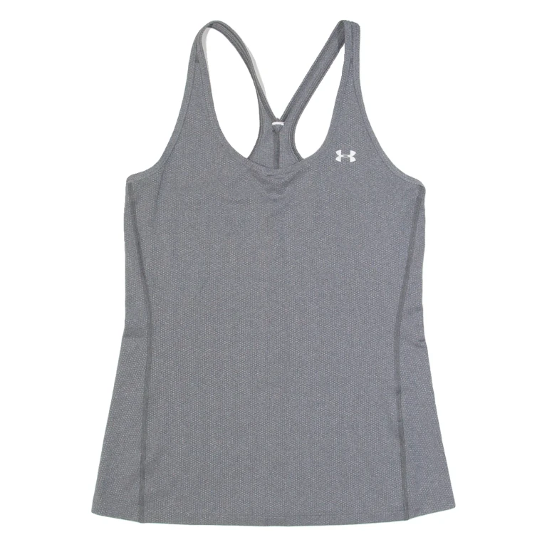 UNDER ARMOUR Womens Sports Vest Grey Sleeveless S