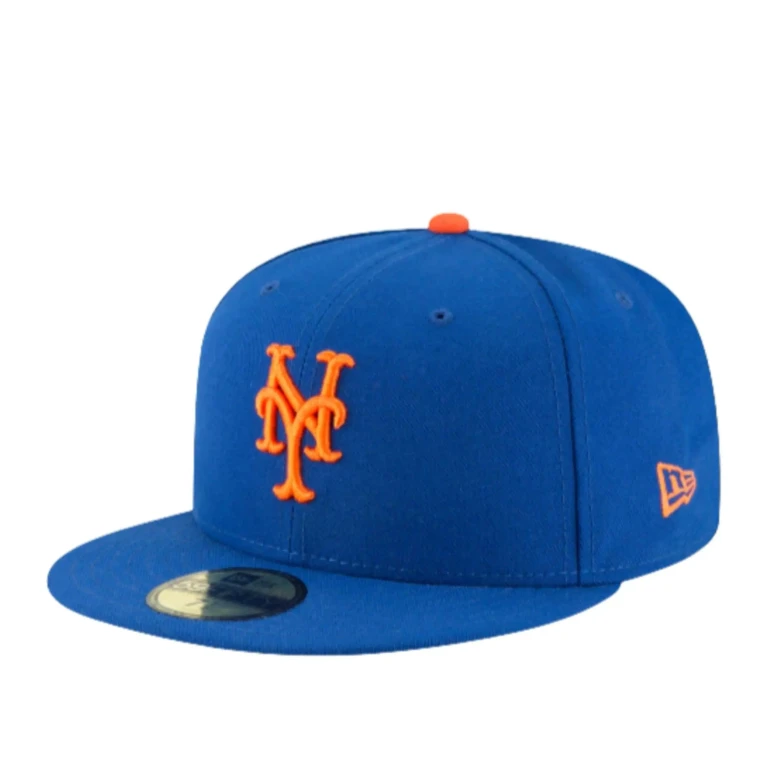 59Fifty Men New York Mets Authentic Collection Fitted Hat Royal/Orange