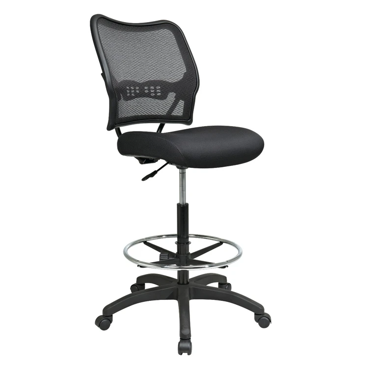 Deluxe Black Drafting Chair