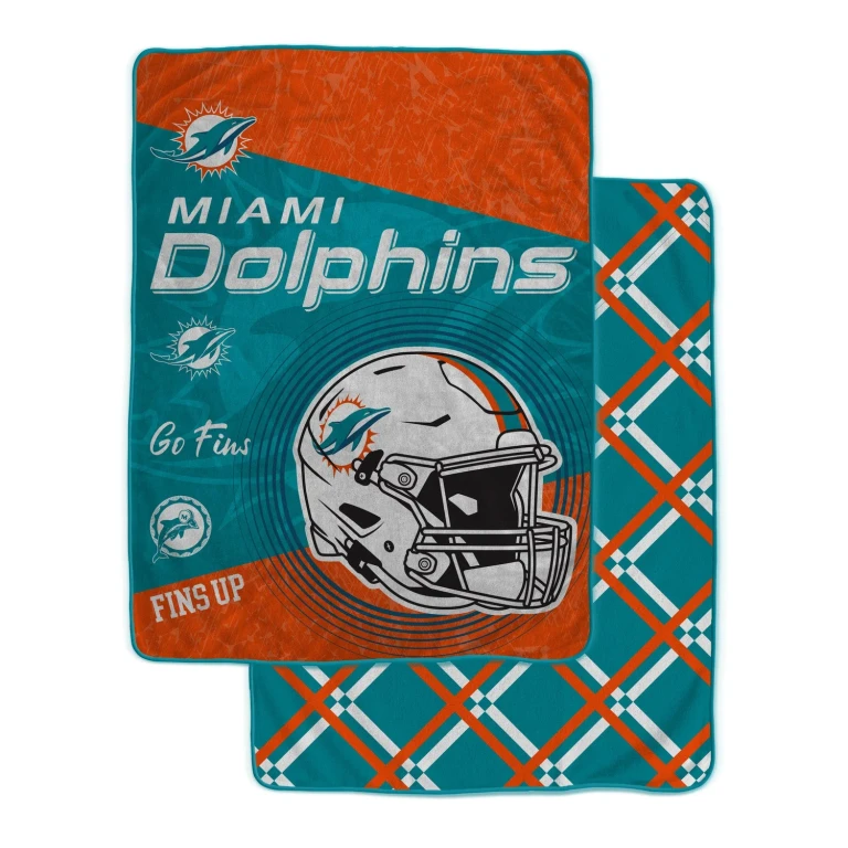 NFL Team Helmet Fleece Blanket 60x80