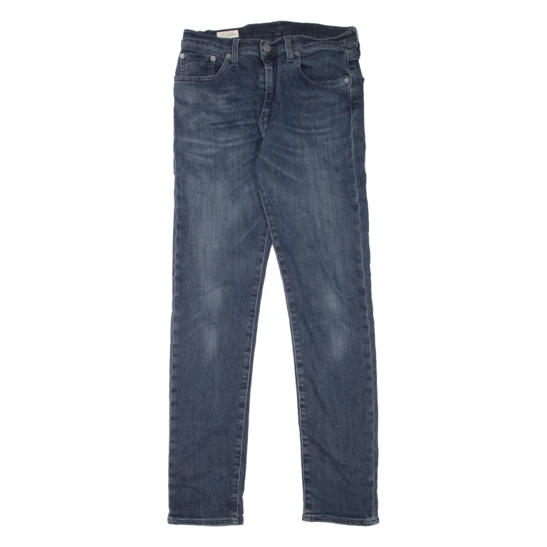 LEVI'S 502 Jeans BIG E Mens Blue Regular Tapered Stone Wash W28 L32